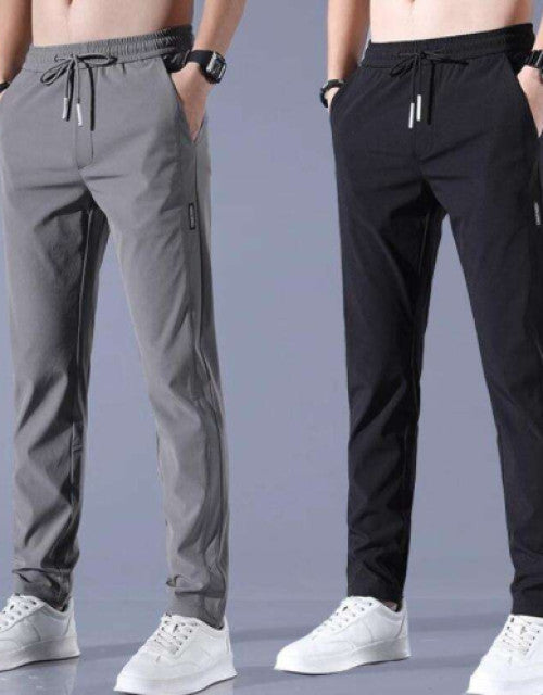 Men Straight Track Pants (Pack of 2)