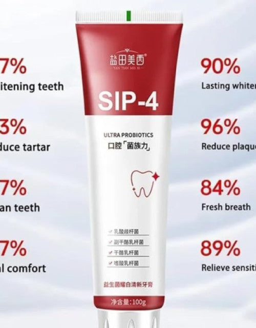 SP-4 Probiotic Whitening Toothpaste, Teeth Whitening Toothpaste (Pack of 1)